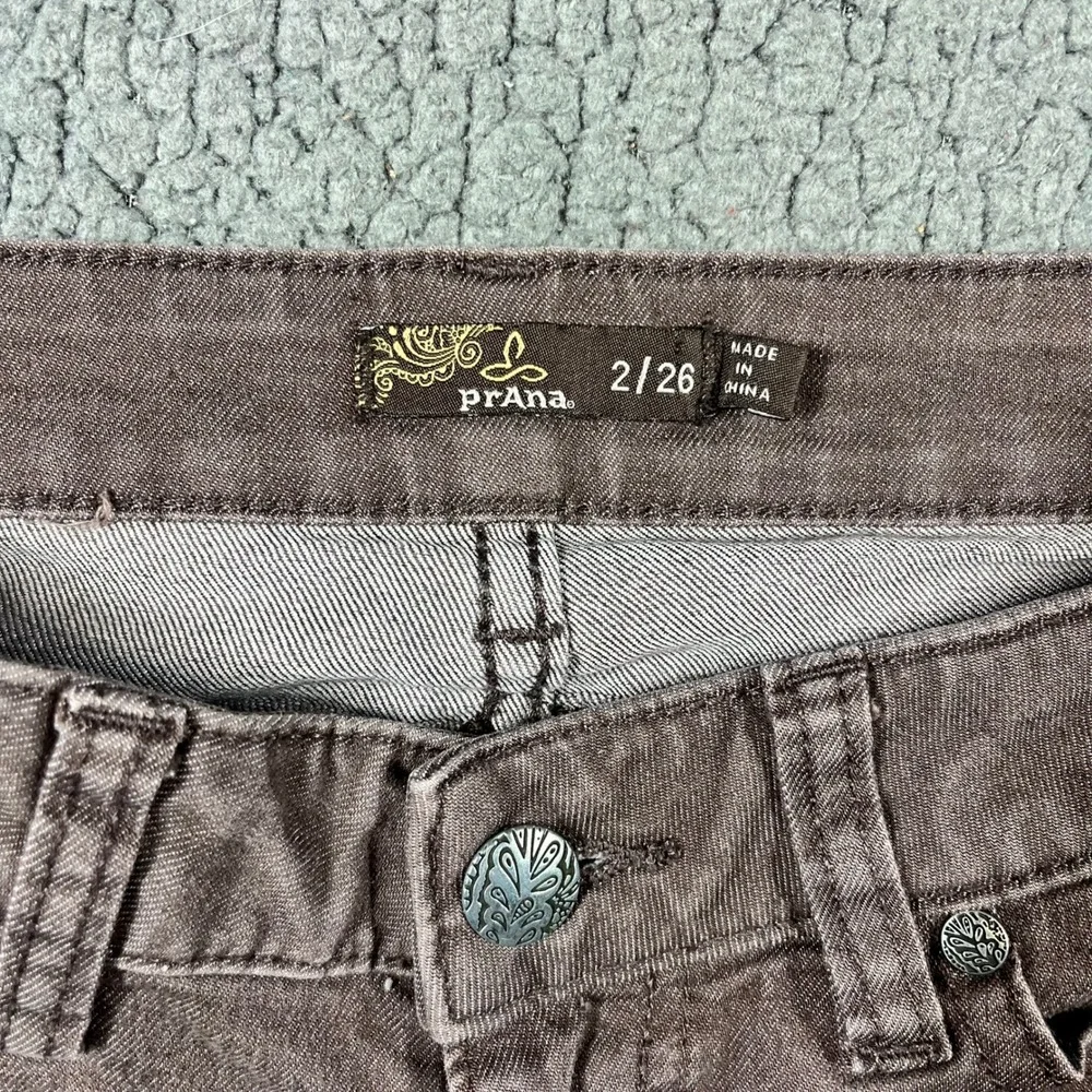 Prana Kara Jeans Womens 2/26 Brown Slim Tapered Leg Stretch Denim Pants 5759 - Picture 5 of 10